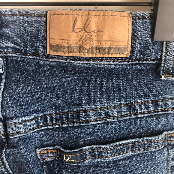 Vintage High Waisted Straight Cropped Denim Jeans - Picture 4 of 8